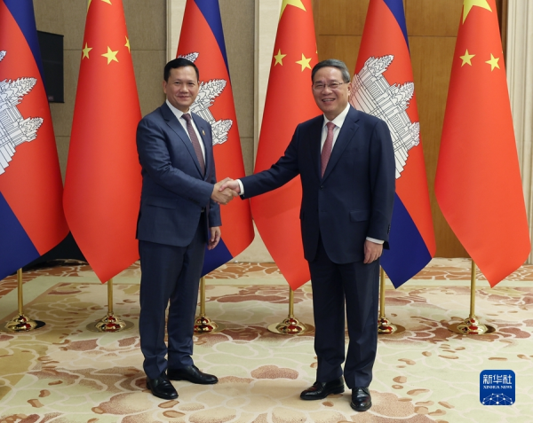 Li Qiang Meets with Cambodian Prime Minister Hun Manet